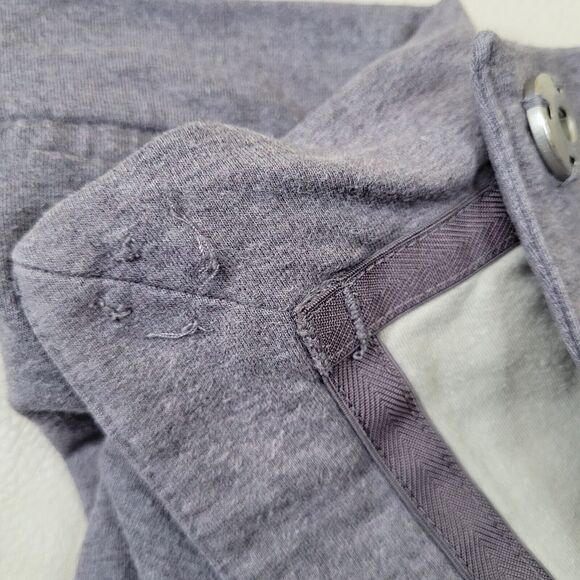 Lululemon Size 4 Asymmetrical Zip Jacket Gray Cotton Blend Sweatshirt Stlye - Picture 10 of 16